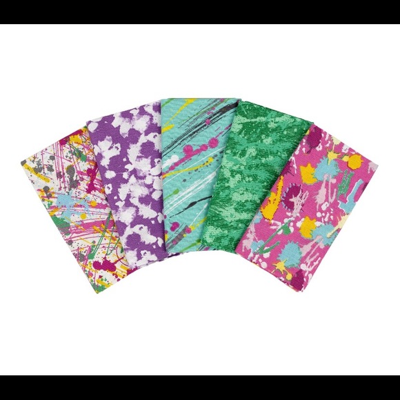 Spring fat quarters 5 pieces new